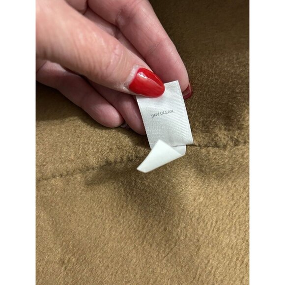 J. Jill Camel Tan Soft Brushed Overcoat Trench Coat Size Small Wool Blend - Picture 5 of 7